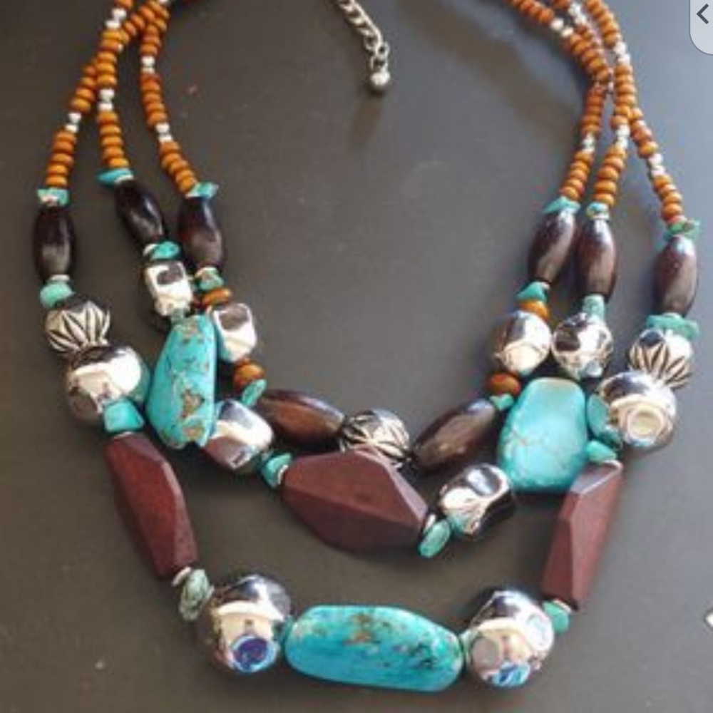 Novadab boho chunky necklace